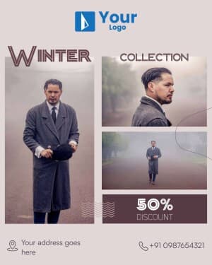 Winter Collection facebook template