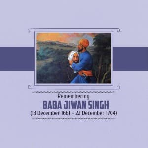 Baba Jiwan Singh Martyrdom Day illustration