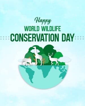 Wildlife Conservation Day graphic