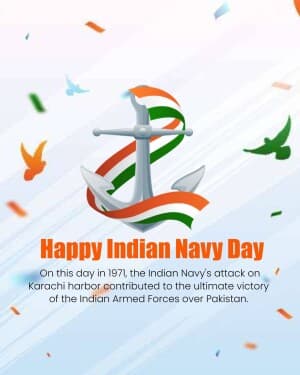 Indian Navy Day banner