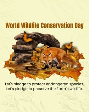 Wildlife Conservation Day poster