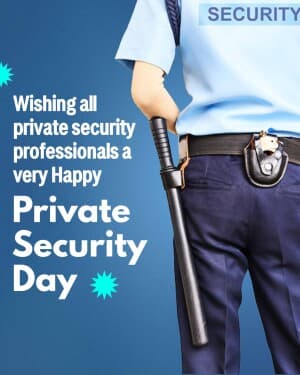 Private Security Day flyer