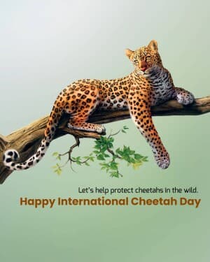 International Cheetah Day event poster