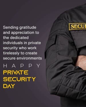 Private Security Day post