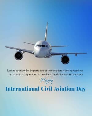 World Civil Aviation Day poster