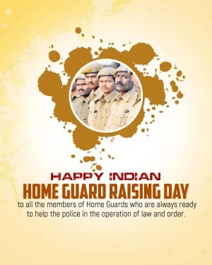 Home Guard Raising Day flyer