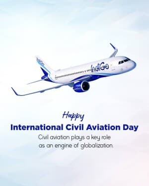 World Civil Aviation Day event poster