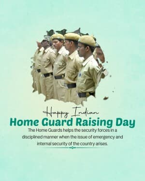 Home Guard Raising Day post
