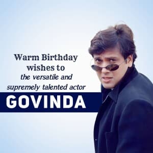 Govinda Birthday flyer