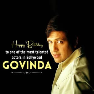 Govinda Birthday event poster