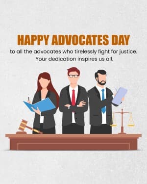 Advocate Day event poster
