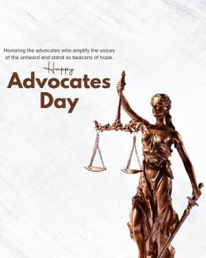 Advocate Day poster