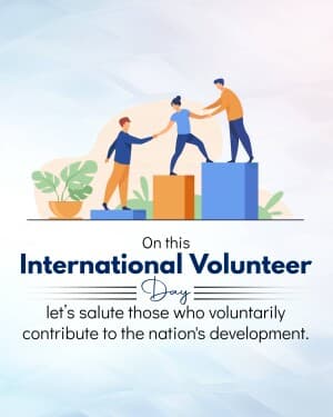 International Volunteer Day flyer