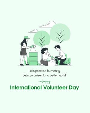 International Volunteer Day post