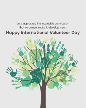 International Volunteer Day banner