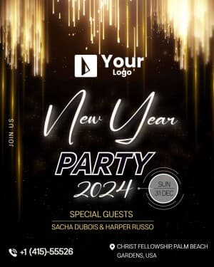 Party Invite whatsapp status poster