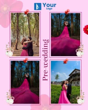 Pre-wedding advertisement template