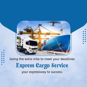 Cargo Logistics business flyer