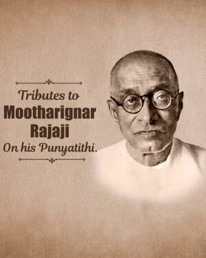 C. Rajagopalachari Punyatithi graphic