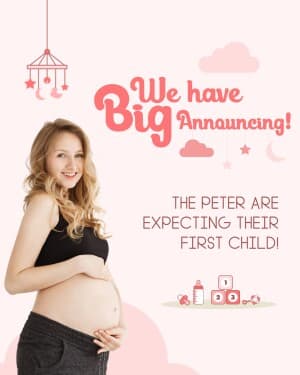 Pregnancy Announcement facebook banner