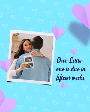 Pregnancy Announcement Instagram banner