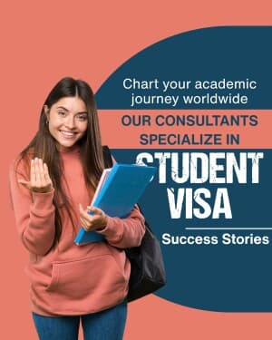 Student Visa promotional template