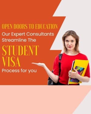 Student Visa promotional poster