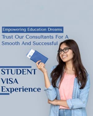 Student Visa promotional post