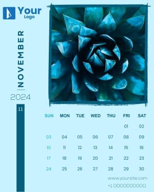 Calendar 2024 creative template
