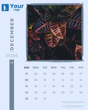 Calendar 2024 marketing flyer