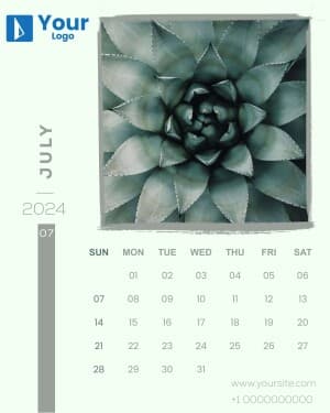 Calendar 2024 marketing poster