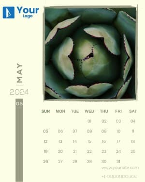 Calendar 2024 ad template