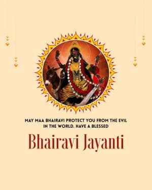 Bhairavi Jayanti event poster