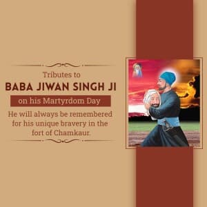 Baba Jiwan Singh Martyrdom Day flyer