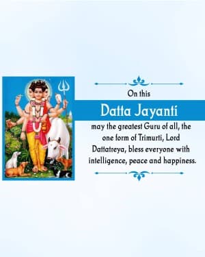 Dattatreya Jayanti graphic