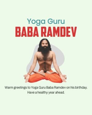 Baba Ramdev Birthday image