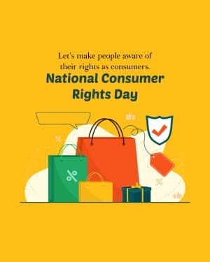 National Consumer Day Facebook Poster