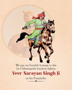 Veer Narayan Singh Punyatithi graphic