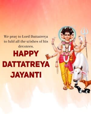 Dattatreya Jayanti event poster