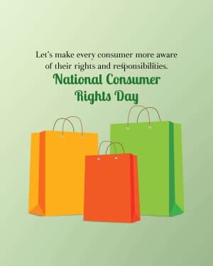 National Consumer Day event advertisement