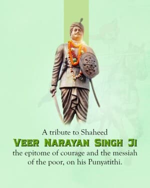 Veer Narayan Singh Punyatithi post