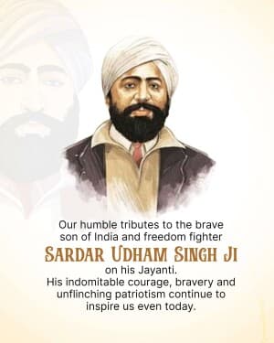 Shaheed Udham Singh Jayanti graphic