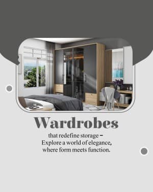 Wardrobe promotional template