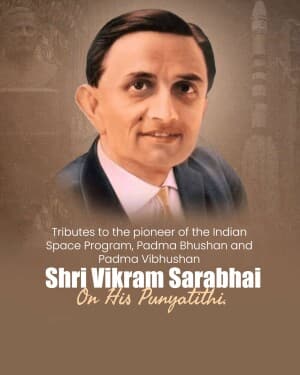 Dr Vikram Sarabhai Punyatithi banner
