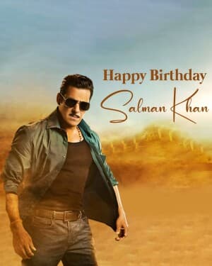 Salman Khan Birthday' illustration