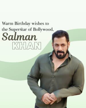 Salman Khan Birthday' flyer