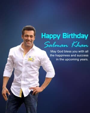 Salman Khan Birthday' banner