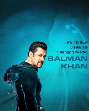 Salman Khan Birthday' poster