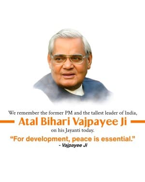 Atal Bihari Vajpayee Jayanti Instagram Post