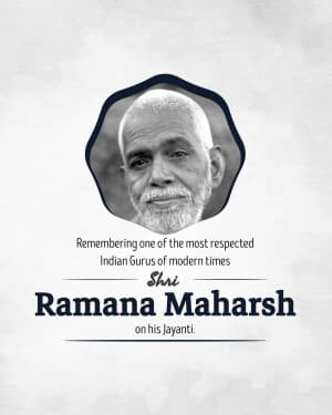 Ramana Maharshi Jayanti video